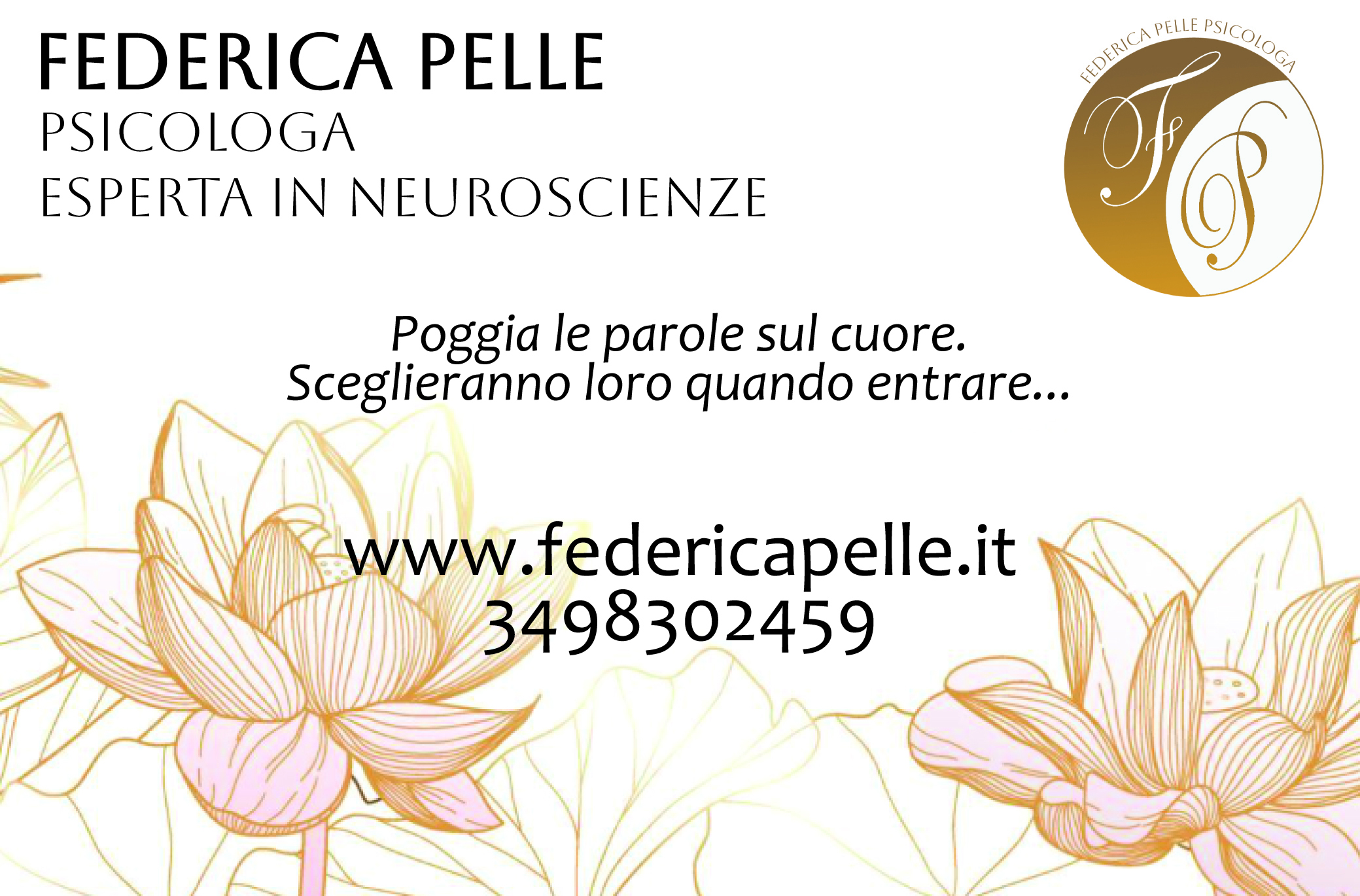 Biglietto da visita - Federica Pelle Psicologa